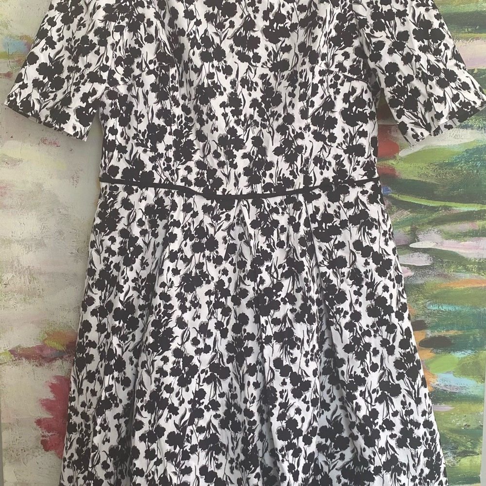 Maggy London Black and White Floral Women’s Dress